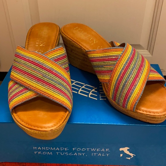 Italian Shoemaker rainbow platforms - Picture 1 of 1